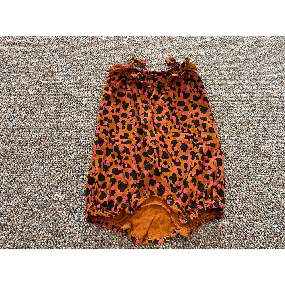 Okie Dokie Girls Cheetah Print Romper 9M